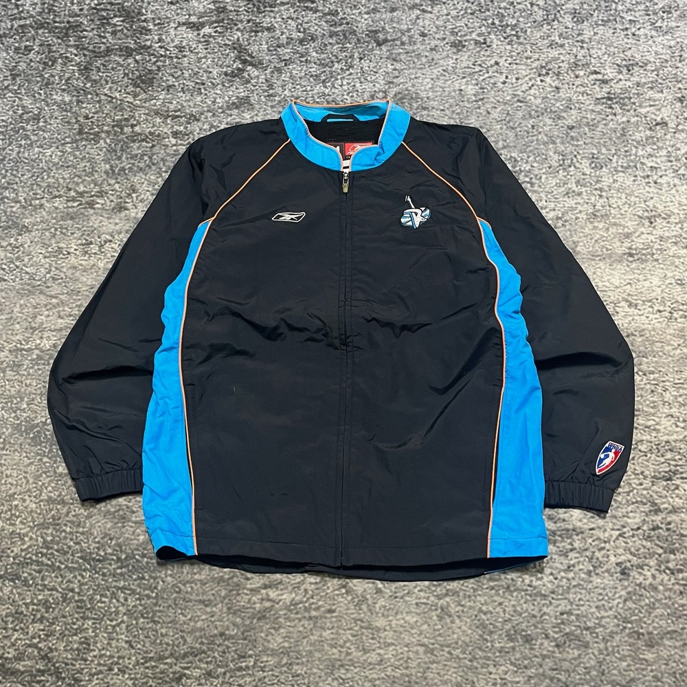 Vintage Cleveland Rockers‎ Reebok Windbreaker Jacket Womens Medium Black WNBA